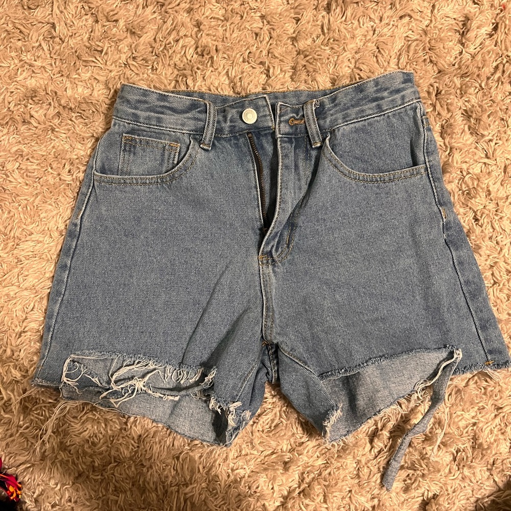 Long Denim Shorts